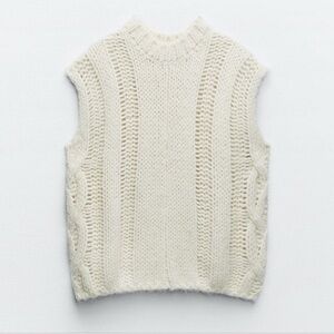 Zara Chunky Knitted Vest